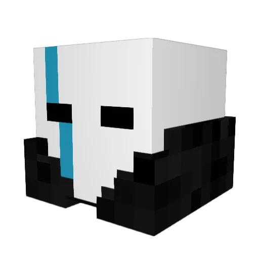 MauveSkydiver32 Minecraft avatar head, 3D render