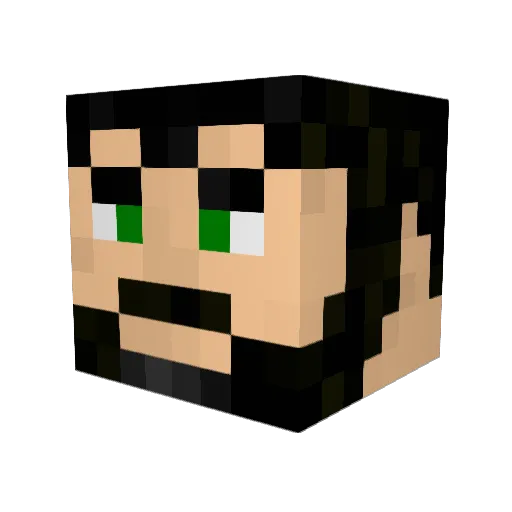 Mavantris Minecraft avatar head, 3D render