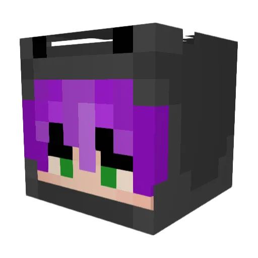 MavenBean Minecraft avatar head, 3D render