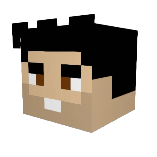 Maverick278 Minecraft avatar head, 3D render