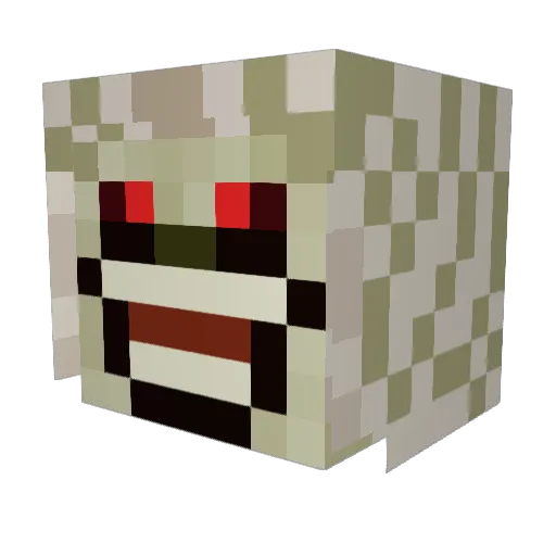 Maverick337 Minecraft avatar head, 3D render