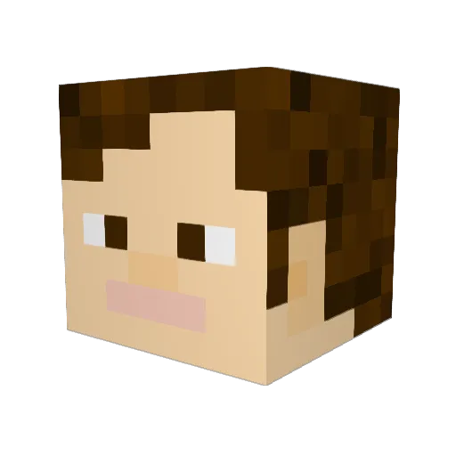 Maverick4824 Minecraft avatar head, 3D render