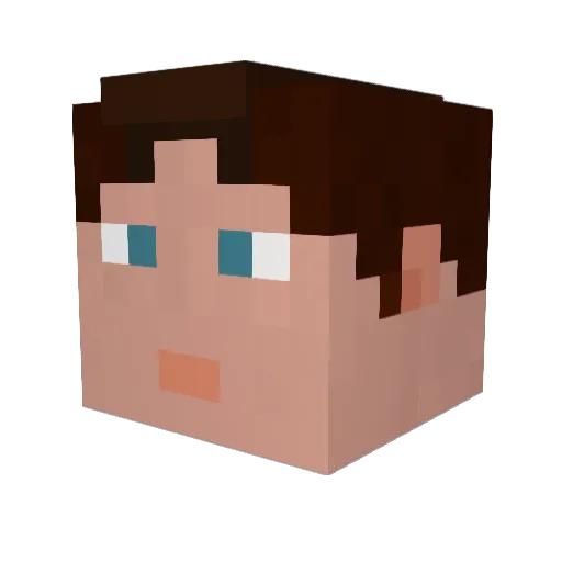 Maverick_12_1 Minecraft avatar head, 3D render