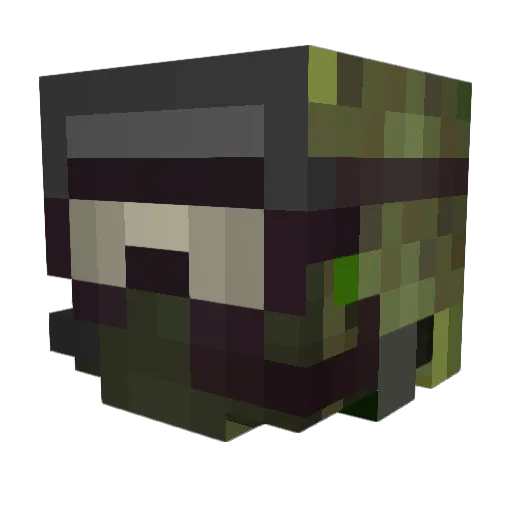 Maverick_187 Minecraft avatar head, 3D render