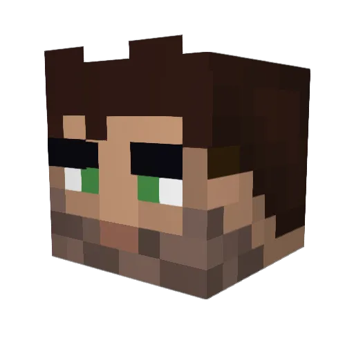 Maverickace1121 Minecraft avatar head, 3D render