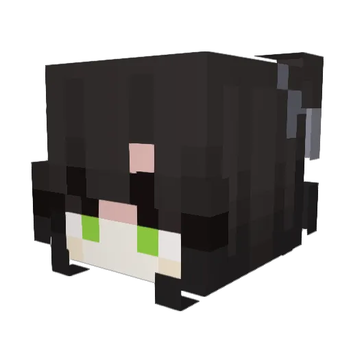 Maverickled Minecraft avatar head, 3D render