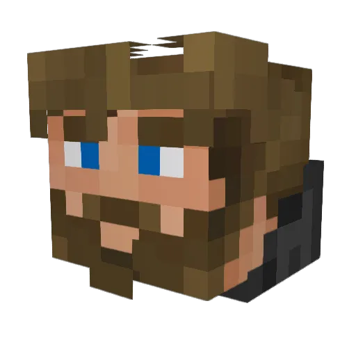 Maverik_Leon Minecraft avatar head, 3D render