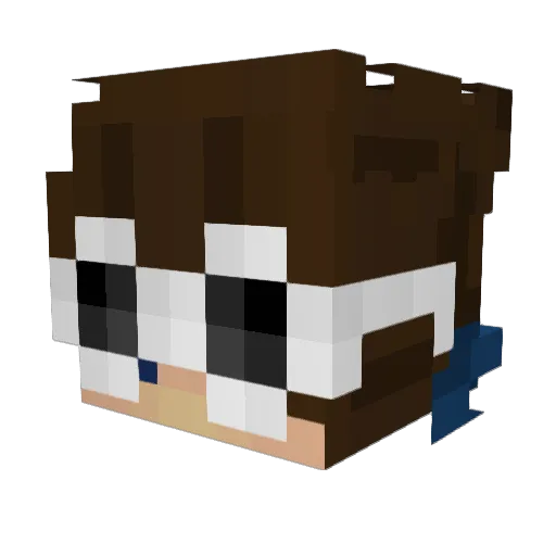 Maverikka Minecraft avatar head, 3D render