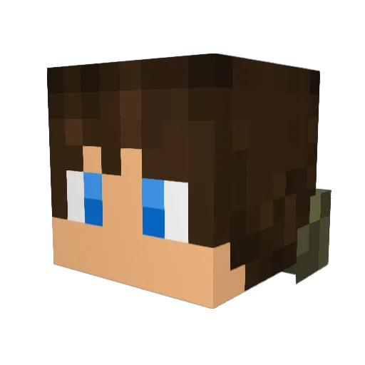 Maverix0504 Minecraft avatar head, 3D render