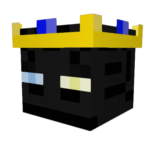 Maverner Minecraft avatar head, 3D render