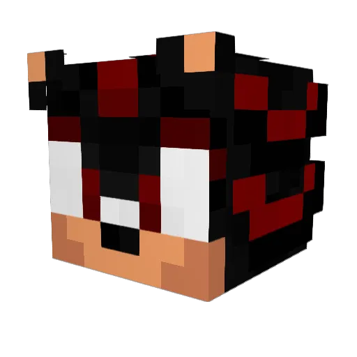 Maveroni Minecraft avatar head, 3D render