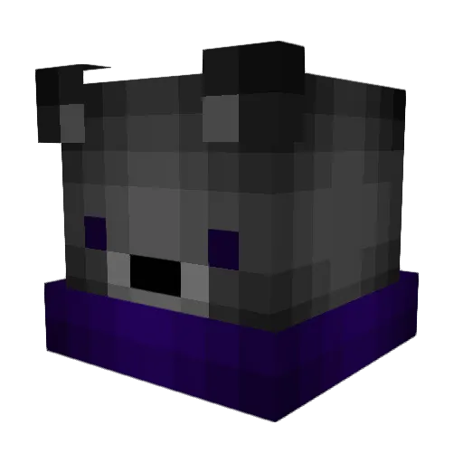 Mavettse Minecraft avatar head, 3D render