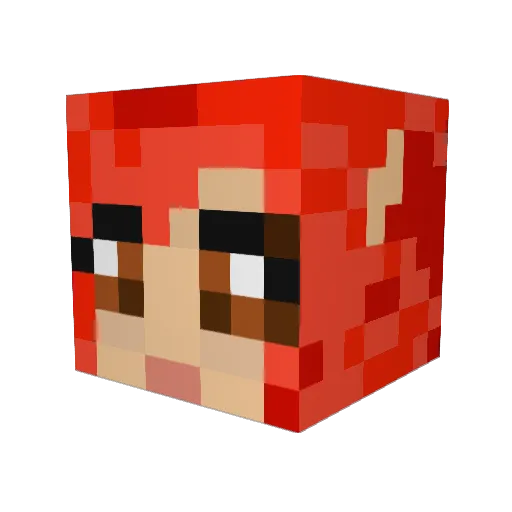 MavinMaverick Minecraft avatar head, 3D render