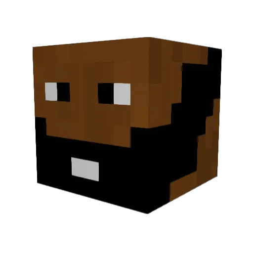 Mavis20 Minecraft avatar head, 3D render