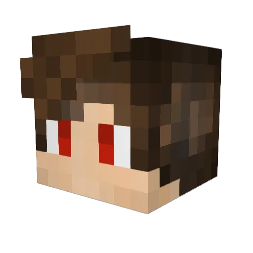 Mavisans Minecraft avatar head, 3D render