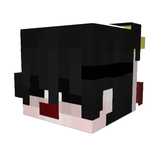 Maviscooking Minecraft avatar head, 3D render