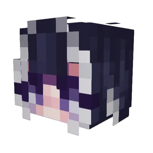 Mavisss617 Minecraft avatar head, 3D render