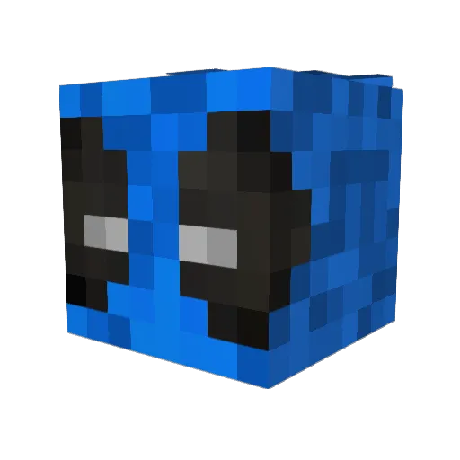 Mavlis Minecraft avatar head, 3D render