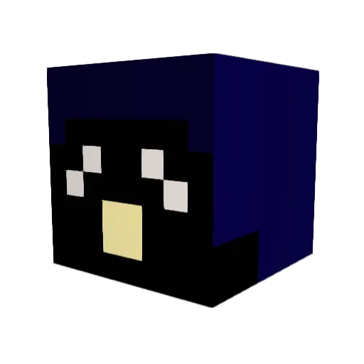 Mavotronik Minecraft avatar head, 3D render