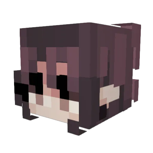 Mavriccka Minecraft avatar head, 3D render