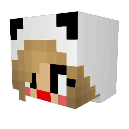 Mavrio Minecraft avatar head, 3D render