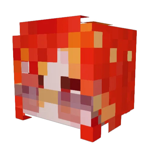 Mavuika65 Minecraft avatar head, 3D render