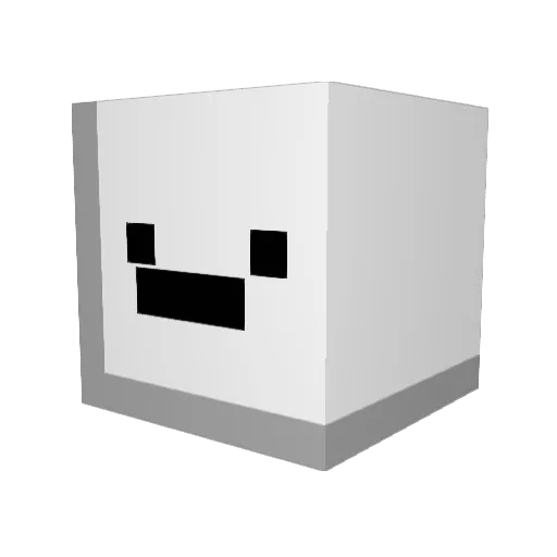 MawMaw1 Minecraft avatar head, 3D render