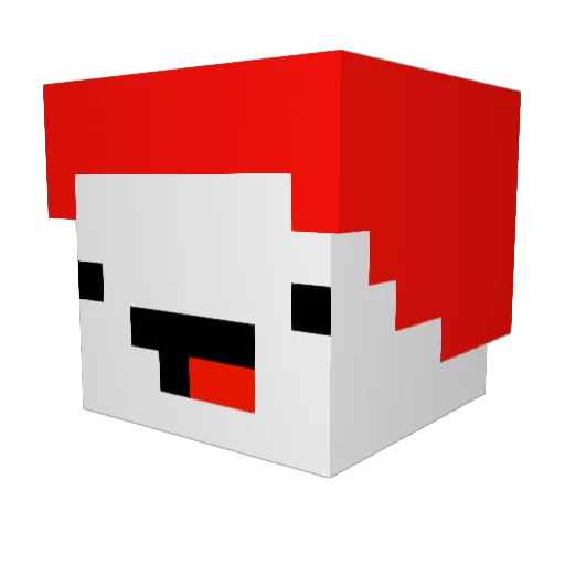Mawa9 Minecraft avatar head, 3D render