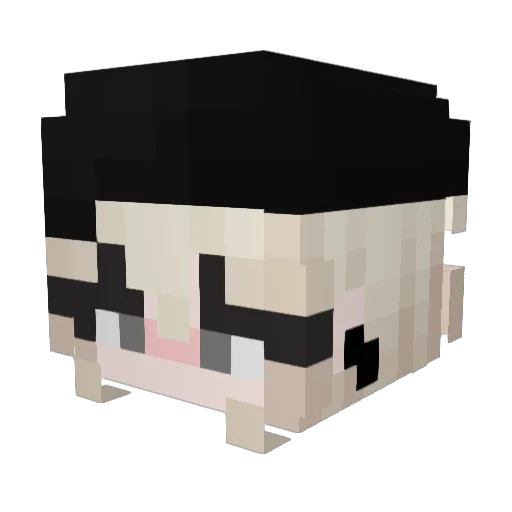 Mawce1 Minecraft avatar head, 3D render
