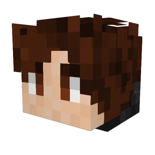 Maweel_ Minecraft avatar head, 3D render