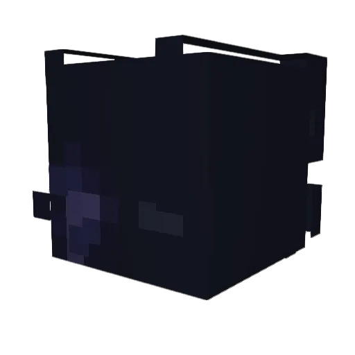 Mawfitt Minecraft avatar head, 3D render
