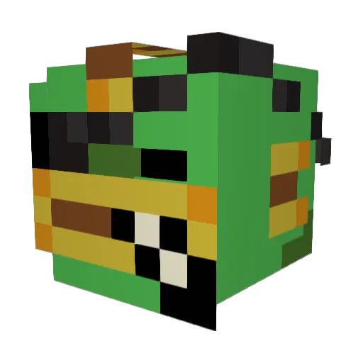 Mawg5 Minecraft avatar head, 3D render