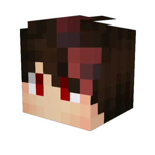 MawiMawis Minecraft avatar head, 3D render