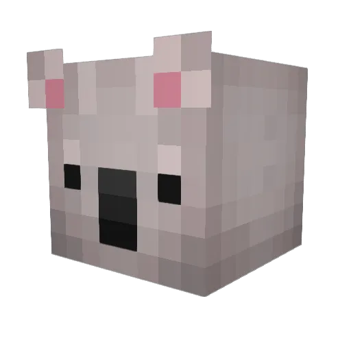 MawiMawiwi Minecraft avatar head, 3D render