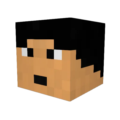 Mawith32 Minecraft avatar head, 3D render