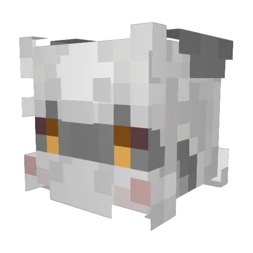 MawnsterUwU Minecraft avatar head, 3D render
