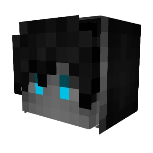 Mawtern Minecraft avatar head, 3D render