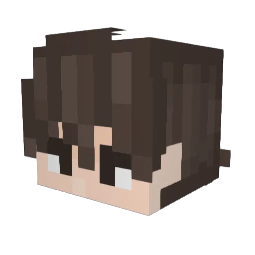 Mawwan Minecraft avatar head, 3D render