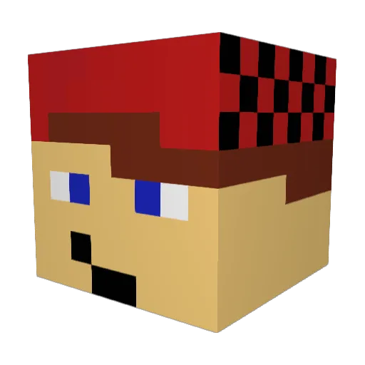 Max013013 Minecraft avatar head, 3D render