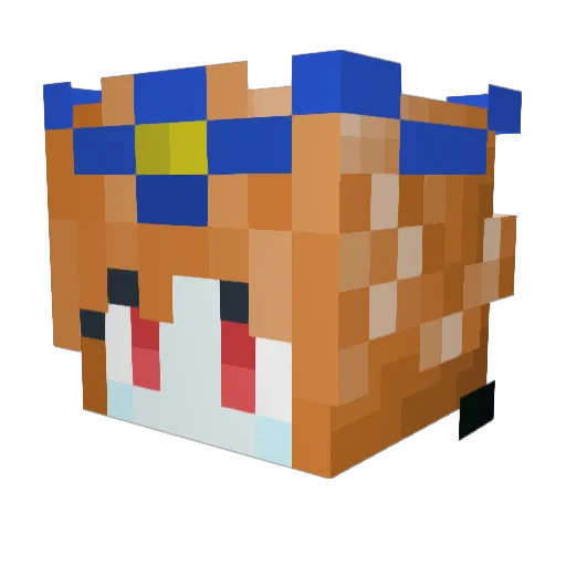 Max0192 Minecraft avatar head, 3D render