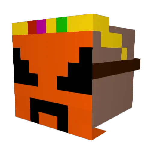 Max061521 Minecraft avatar head, 3D render