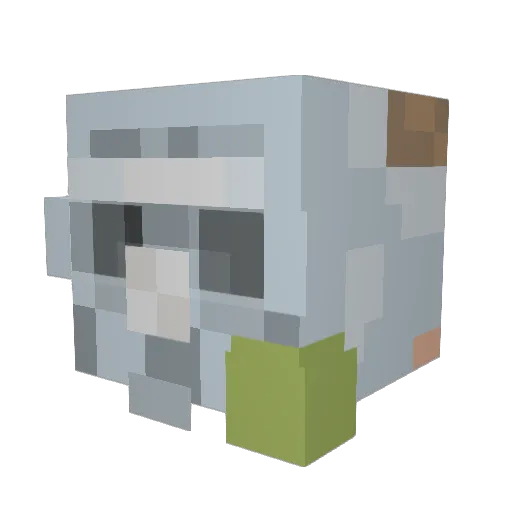 Max0766 Minecraft avatar head, 3D render