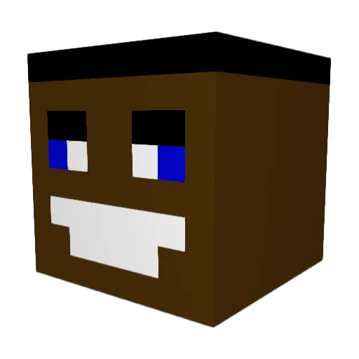 Max123345 Minecraft avatar head, 3D render