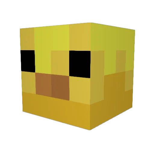 Max1721 Minecraft avatar head, 3D render