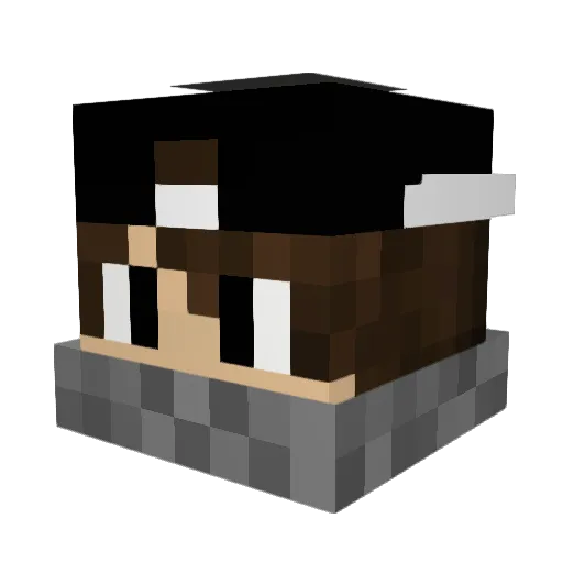 Max1783 Minecraft avatar head, 3D render