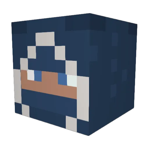 Max1787 Minecraft avatar head, 3D render