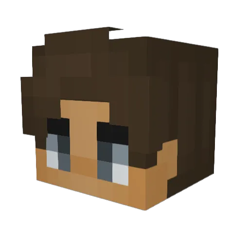 Max187erz Minecraft avatar head, 3D render
