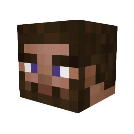 Max1919 Minecraft avatar head, 3D render