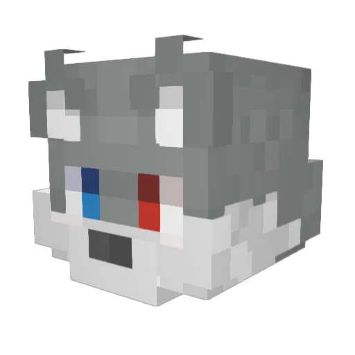 Max1iver Minecraft avatar head, 3D render