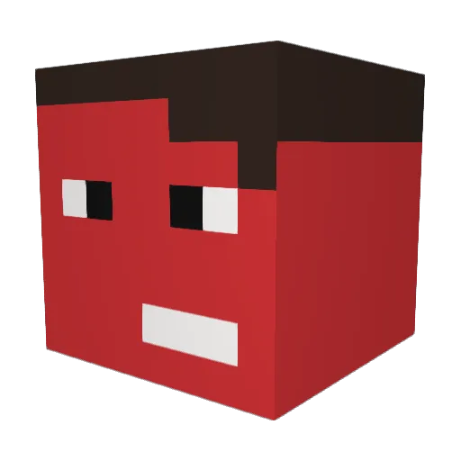 Max2095 Minecraft avatar head, 3D render